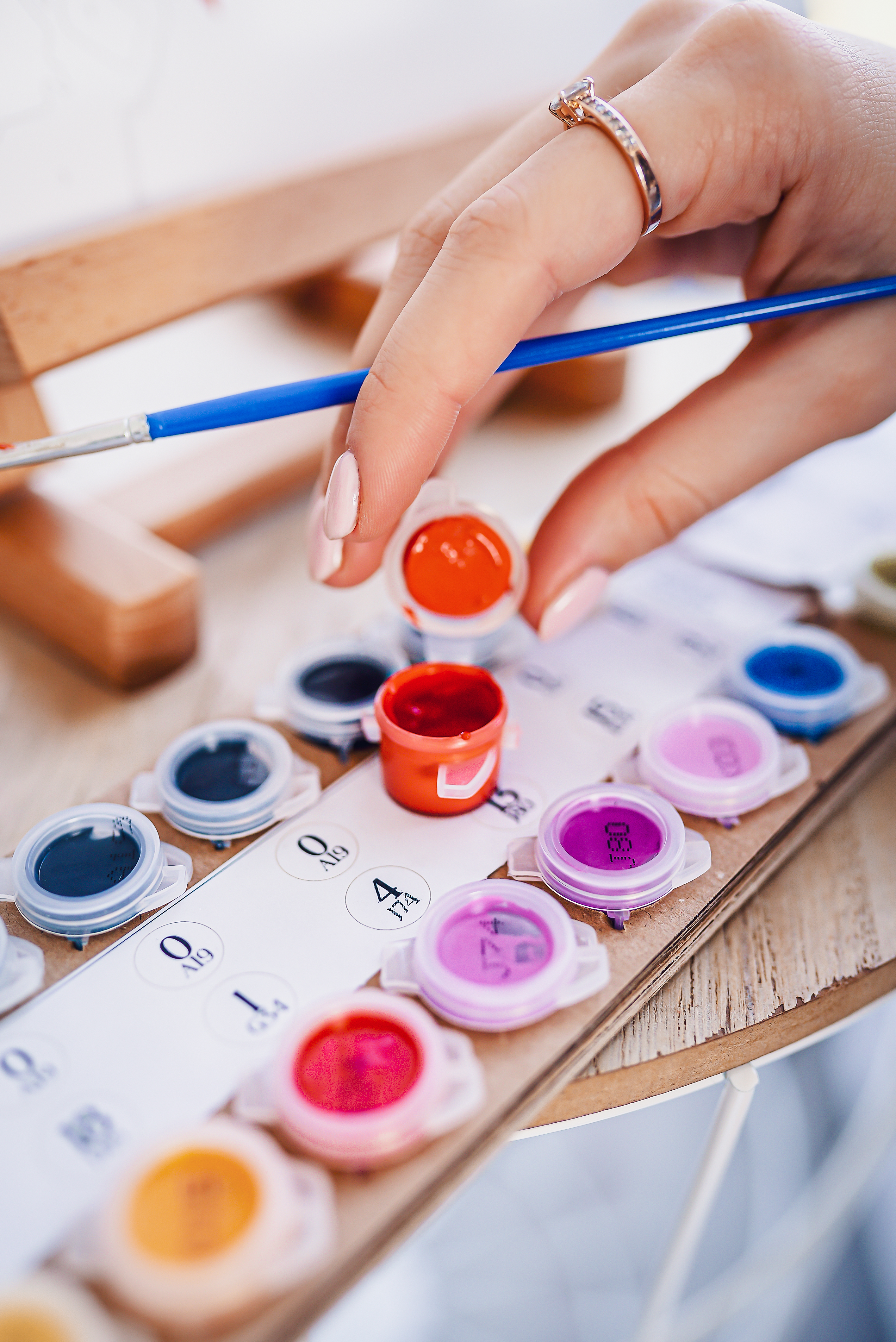 Raviver une peinture séchée avec de l’eau