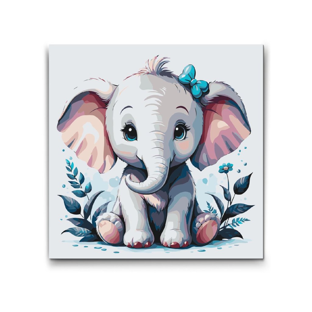 M2_Painting_by_Numbers_-_Cute_elephant_with_red_cheeks