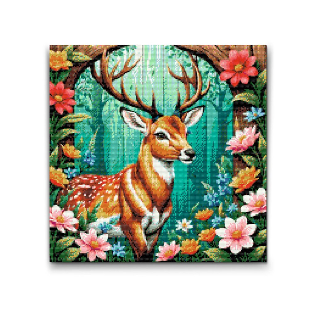 M2_Diamond_Paintings_-_Deer_with_delicate_flowers