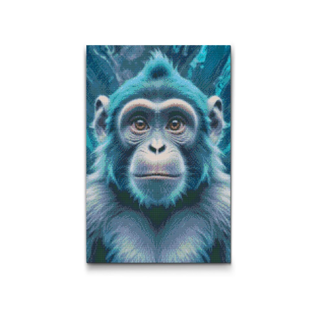 M2_Diamond_Paintings_-_Monkey_in_shades_of_dark_turquoise
