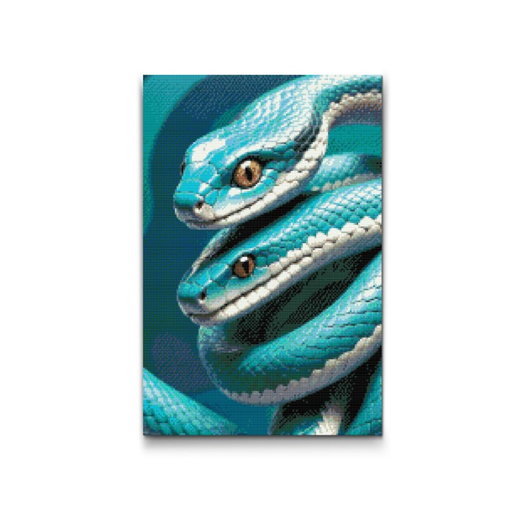 M2_Diamond_Paintings_-_Snakes_in_shades_of_dark_turquoise