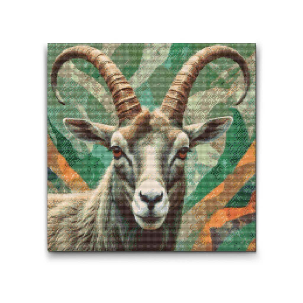 M2_Diamond_Paintings_-_Ibex_in_shades_of_muted_green