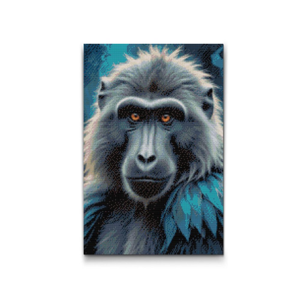M2_Diamond_Paintings_-_Baboon_in_shades_of_dark_turquoise