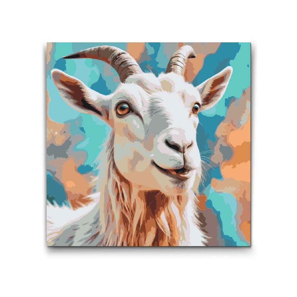 M2_Painting_by_Numbers_-_Goat_in_shades_of_turquoise_and_orange