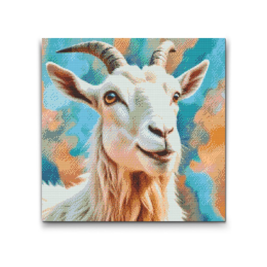 M2_Diamond_Paintings_-_Goat_in_shades_of_turquoise_and_orange
