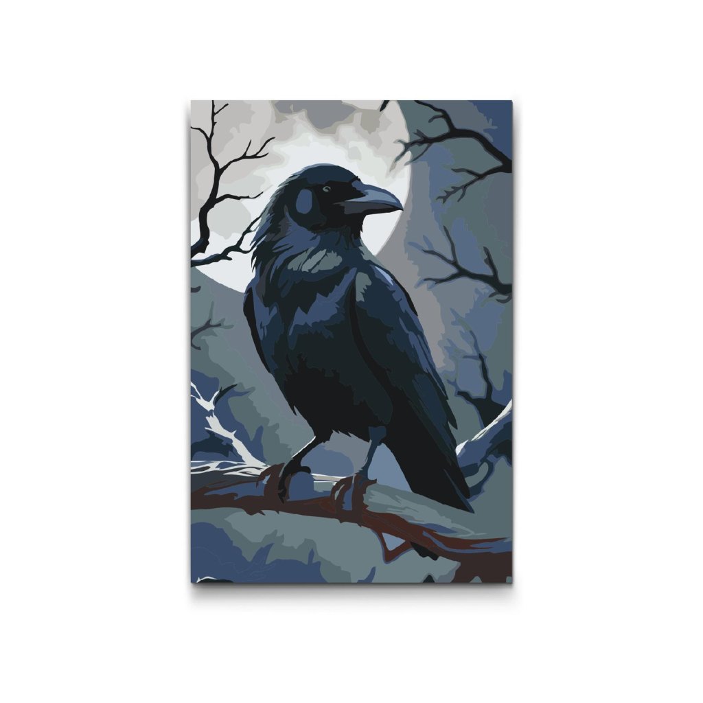 M2_Painting_by_Numbers_-_Raven_on_a_branch