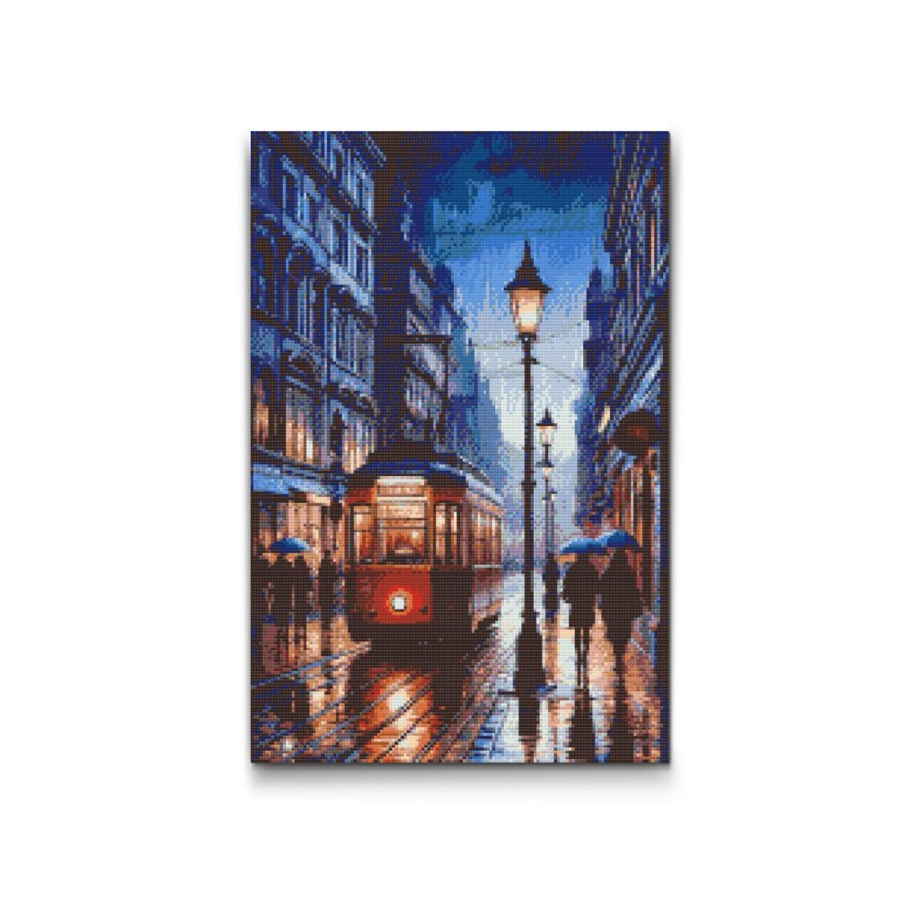 M2_Diamond_Paintings_-_Night_tram_in_the_rain