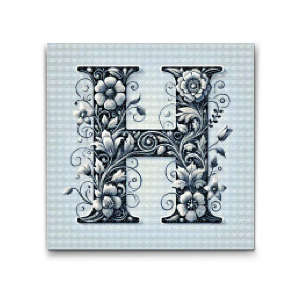 M2_Diamond_Paintings_-_Letter_H_-_Floral_Pattern