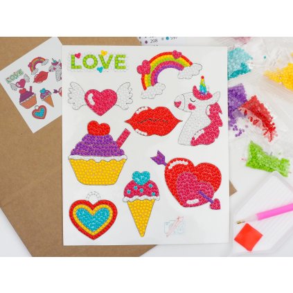 Diamond stickers - Hearts