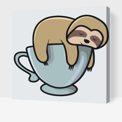 Paint by Number - Sloth