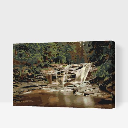 Paint by Number - Giant Mountains - Mumlava Waterfall