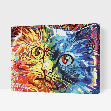 Paint by Number - Colorful Cat 3