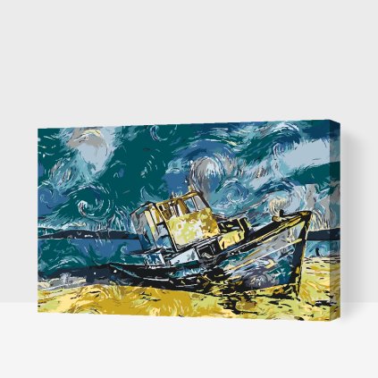 Paint by Number - Parked Boat