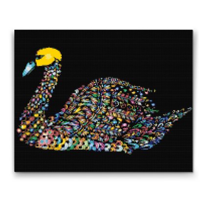 Diamond Painting - Swan Mandala