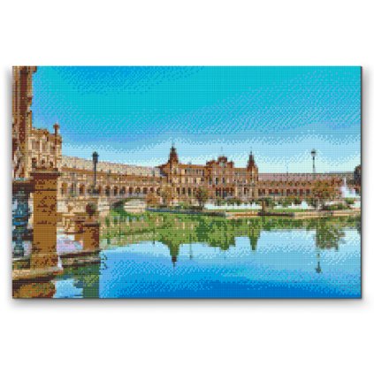 Diamond Painting - Plaza de Espaňa in Seville
