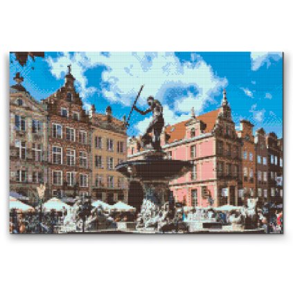 Diamond Painting - Neptune's Fountain, Gdansk, Poland