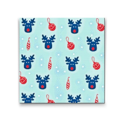 Diamond Painting - Rudolph on the Background