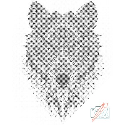 Dotting points - Wolf Mandala