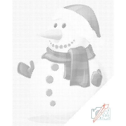 Dotting points - Snowman