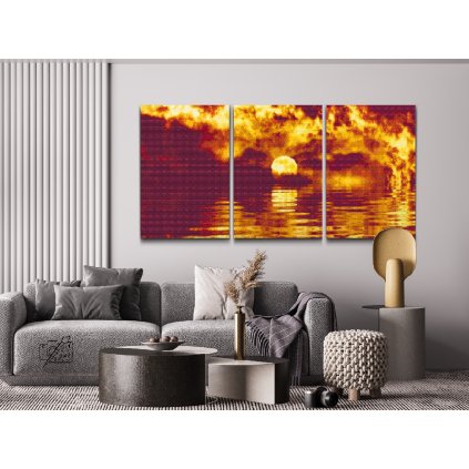 Diamond Painting - Fire Sunset (set of 3)