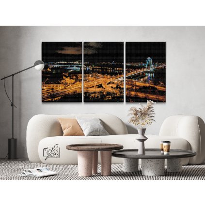 Diamond Painting - Night in Bratislava (set of 3)