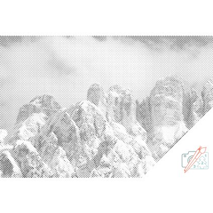 Tečkování - Monte Civetta, Dolomity 2