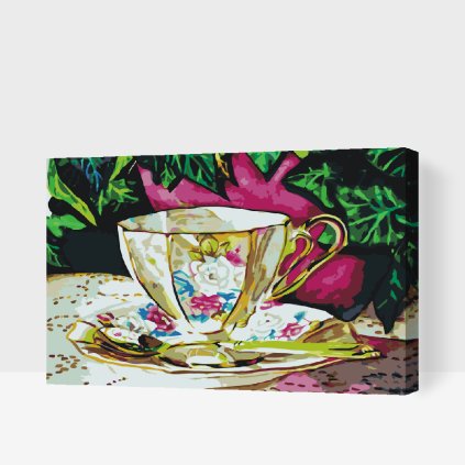 Paint by Number - Painted Ceramic Cup