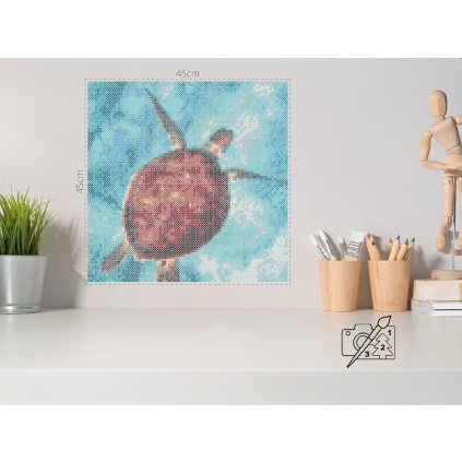 Zažehlovací korálky - Želva na vodě