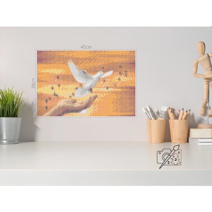 Zažehlovací korálky - Holubice