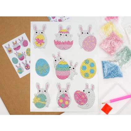 Diamond stickers - Easter Bunnies