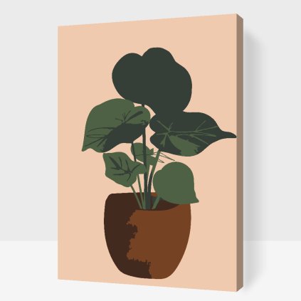 Paint by Number - Boho Plant in Vase 2