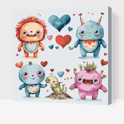 Paint by Number - Monsters Full of Love