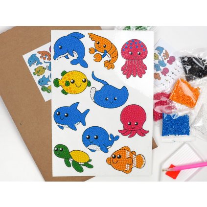 Diamond Stickers - Water Animals 2