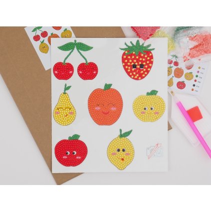 Diamond stickers - Cute Fruits