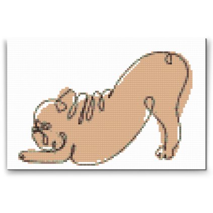 Diamond Painting - Yoga Bulldog
