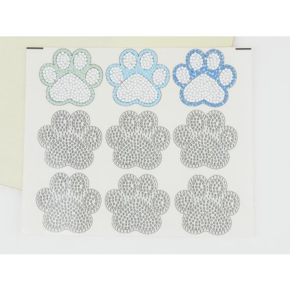 Diamond stickers - DIY Paws (9pcs, no diamonds)