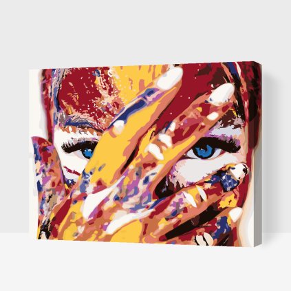 Paint by Number - Woman with Blue Eyes