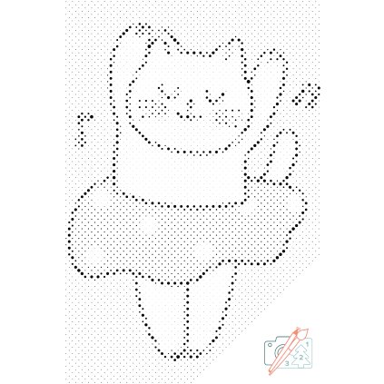 Dotting points - Ballet Dancer Kitten