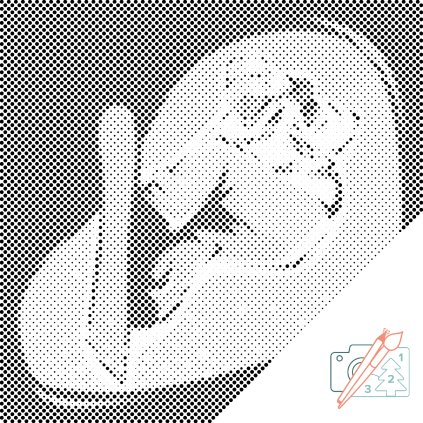 Dotting points - Snowboarder