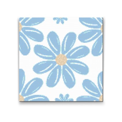 Diamond Painting - Blue flowers