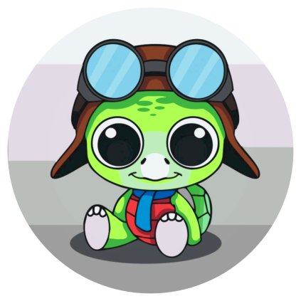 Paint by Number - Sea Turtle with Glasses