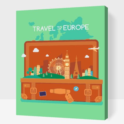 Paint by Number - Travelling all over Europe