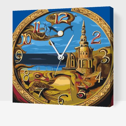 Malování podle čísel - Abstraktní hodiny