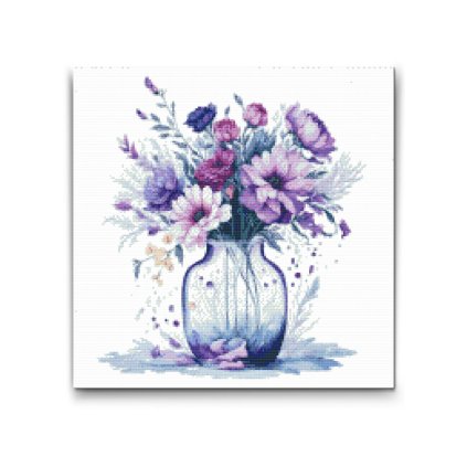 M2_Diamond_Paintings_-_Violet_flowers_in_a_glass_vase