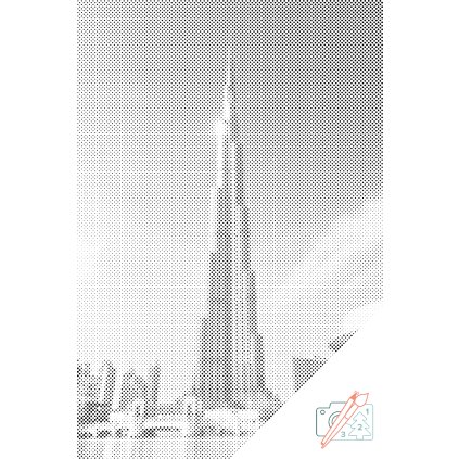 Tečkování - Burj Khalifa, Dubaj 2