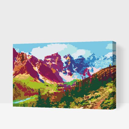 Paint by Number - Colorfull Mountains