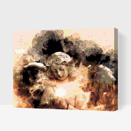 Paint by Number - Angel with a Tear on his Face