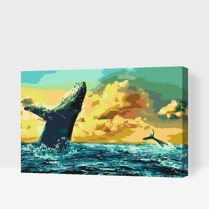Paint by Number - Whales at Daybreak