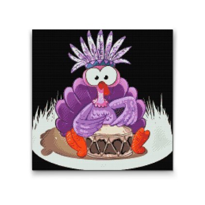 Diamond Painting - Purple Turkey
