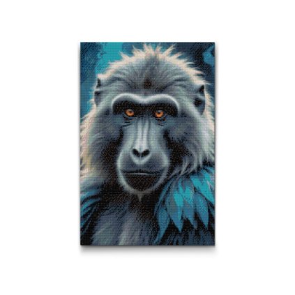 M2_Diamond_Paintings_-_Baboon_in_shades_of_dark_turquoise